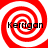 Four identical red and white spiral patterns arranged in a , each with the text 'Kerrigan' overlaid in black