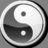 Two circular Yin-Yang symbols and one circular icon with 'YIN YANG' text on a gray background.