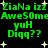 Green pixelated text on black background with white stars, repeating phrases and symbols in a