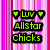 Pixelated green text and symbols on a pink striped background with gray lower section.
