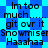 Pixelated text on a blue and cyan star-patterned background with repeated phrases.
