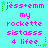 Pixelated text and green stars on cyan background, repeated in three with identical content