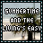 Animated contact sheet of five frames showing a beach scene with palm trees and text "SUNNERTIME AND THE LIVING'S EASY" overlaid on pixelated background.
