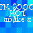 Pixelated blue background with white text repeating 'NOT' and 'make a' in two across the image