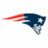 A New England Patriots logo icon with red and blue colors, featuring a stylized head in profile with white accents.
