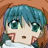 Pixelated anime-style character icon with blue hair and green eyes on left, paired with "Anime IM" text logo on black background right.