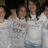 Group of people in white shirts with red text, red pixelated text overlays reading 'Canada Room', 'Naomi Jacob Heather Kayla', and 'The '87 Always In Our Hearts' on white background.