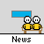 Pixel art animation of yellow-shirted figures on a bench with changing speech bubbles and poses, set against gray background.