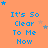 Blue text reading "It's So Clear To Me Now" on an orange background with scattered blue and gray stars, some of which change position across frames.