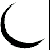 A 4x3 contact sheet of animated frames showing the gradual appearance and disappearance of text within a crescent moon shape against a white background.