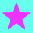 Four pink stars on a cyan background, arranged in a with no visible animation changes