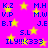 A static image with a bright pink background filled with yellow stars and blue text abbreviations.