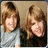 Two people with light brown hair appear in a static image, one wearing gray and the other dark clothing against a neutral background.