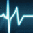 A blue-toned medical waveform with bright white peaks and troughs on a dark background, partially cropped at the bottom right.