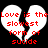 A static image of a broken heart with red text reading "Love is the slowest form of suide" on black background.