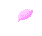 Four pink pixelated shapes resembling petals or wings on a gray background, with subtle variations in form and position across frames.