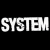 A contact sheet of a System of a Down animated icon showing text and a hand gesture on a black background with gray transparency sections.
