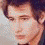 Three distinct pixelated headshots of a young man with varying hair styles and backgrounds arranged in a