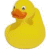 Yellow rubber duck icon with orange beak and black eyes on white background, next to yellow field with text 'RuBBerDuCKy' and repeated 'ONE!' in black and orange.