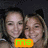 four pixelated images showing two people with text overlays and a central 'BEST FRIENDS' graphic
