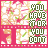 identical pixelated icons with pink borders, each displaying the text "YOU HAVE IT OR YOU DON'T" over a background of white and green floral patterns