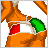 Animated contact sheet of a pixelated character with Italian flag elements in various poses and text variations.