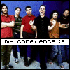 six showing a group of people against a blue background with text changing across the bottom
