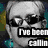 Four distinct pixelated display text overlays on character images: a man with sunglasses, a woman in purple, a person with long hair, and a red-and-purple figure