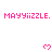 Pixelated pink text and heart icons repeat across a white background with partial gray overlay.