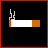 Animated contact sheet showing a cigarette icon's frame-by-frame animation with text changing from 'CANCER' to colorful rainbow letters across 18 frames.