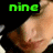 A four- shows a person's face with changing text overlays: 'nine' in green, 'in' in purple, 'the' in blue, and 'afternoon' in cyan