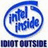 Blue circular icon with stylized Chinese characters inside, surrounded by a blue ring, with dark blue text below reading "DON'T GUTSIDE" on a white background.