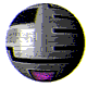 A spherical icon with segmented gray and black patterns, purple accents at the bottom, rotating through multiple views showing different arrangements