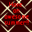 Red text reading 'Have an awesome summer!!' on a dark red background with light beige geometric patterns.