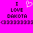 A static pixel art image with a bright pink background displaying text and symbols in black and white.
