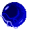 A circular blue icon with white lightning effects animating across its surface in a sequence of