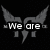 Black background with gray winged silhouette and white text reading "We are the Shaken" in top section, transitioning to "We are the Monsters" below.