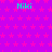 A static image with a purple background covered in pink stars, displaying the text "Niki" in green across six positions.