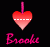 Pixelated heart icon with gradient fill and text below on black background.