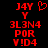 Red pixelated text and symbols on black background, with one frame showing a heart symbol replacing the top-right character.