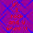 Purple background with blue diamond pattern and red text reading 'yo I rock and u know it' repeated in four identical quadrants