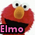 Four pixelated Elmo faces in a , each with distinct text colors below the character