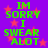 Purple background with red stars and green text reading 'IM SORRY I SWEAR ALOT' repeated in a pattern