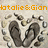 A pixelated image of two dark gray flip-flops arranged in a heart shape on a light stone background, with orange text above and below.