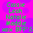 Static image with bright pink background and purple circular patterns displaying green text list of names and 'xox BFF'S' in two identical vertical