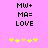 Pixelated text and star icons on a pink background with two identical static frames side-by-side.