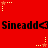 Red background with repeated black text and yellow star icons in various positions.