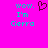 Pixelated cyan text on bright pink background reads 'wow. I'm Cierra' with a dark red heart symbol above the right side of the text.