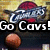 A pixelated animated icon featuring a basketball-themed design with 'Go Cavs!' text and a 'Cavs' logo on a textured background.