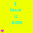 Yellow background with blue text "I love u sam" and pink heart symbols in various quantities across three